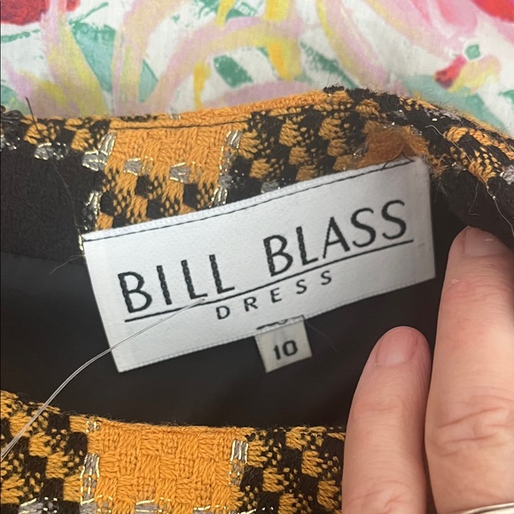 Vintage Buffalo Plaid Bill Blass Dress - Picture 6 of 8